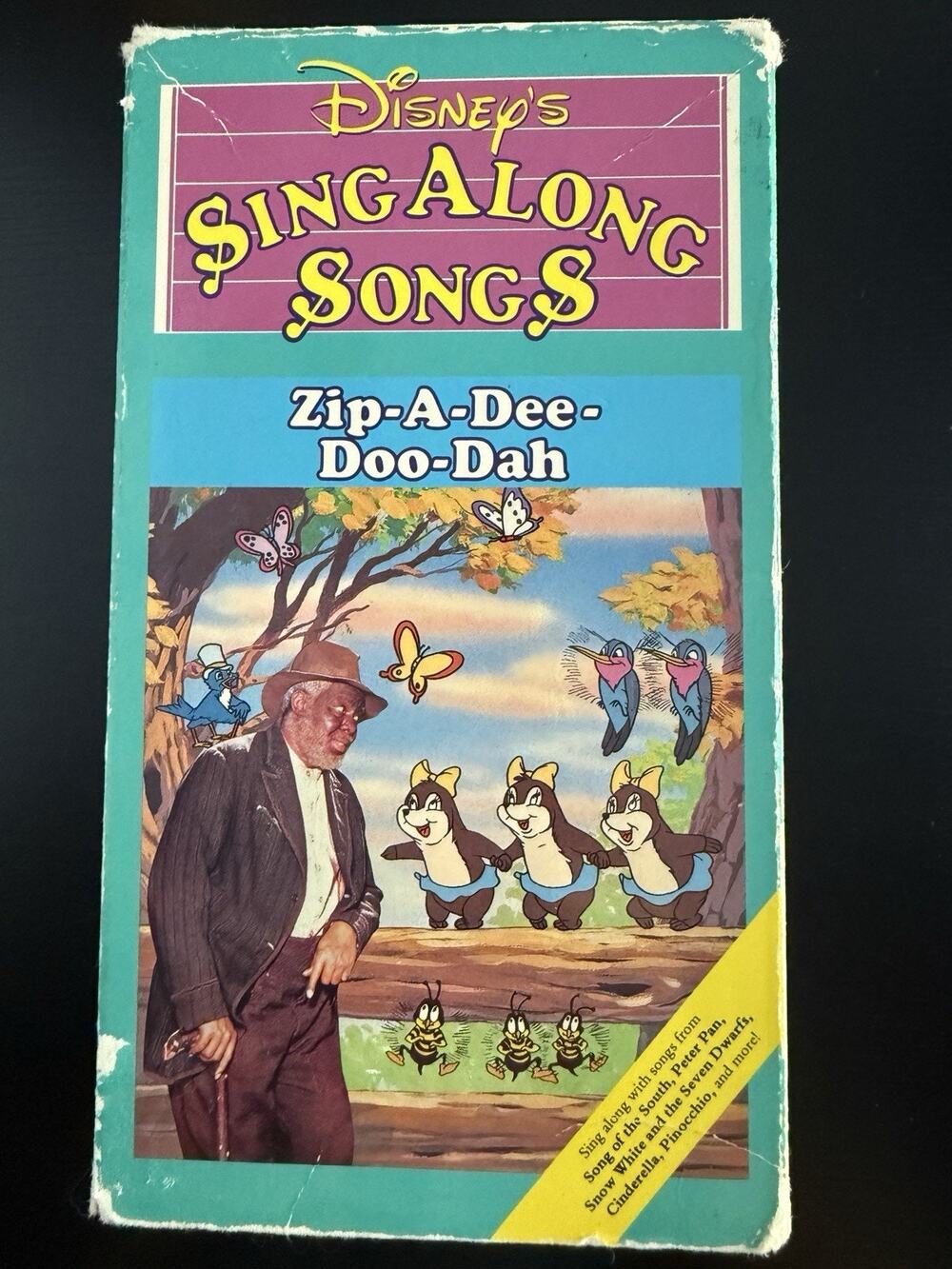 Disney Sing Along Songs Zip A Dee Doo Dah VHS 1986 Disney Music Sing Along Teste